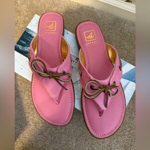 Sperry 9.0 M Sandals A/O Saybrook Pink EUC